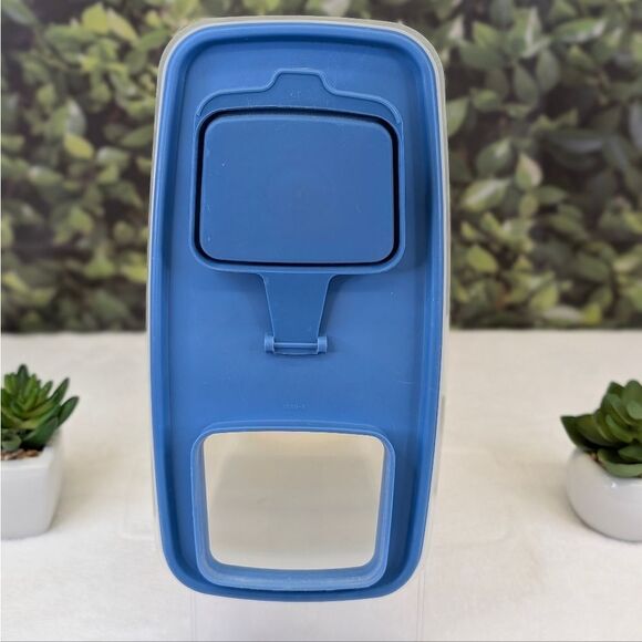 Tupperware Modular Mates Cereal Storer Container #1588-6 w/ Blue Lid #1590-2 - Picture 9 of 12